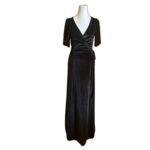 NWT - Baltic Born - Megan Velvet Wrap Maxi Dress.